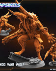 Tondo War Wolf - 3d Printed Miniature Sculpted by Papsikels Miniatures
