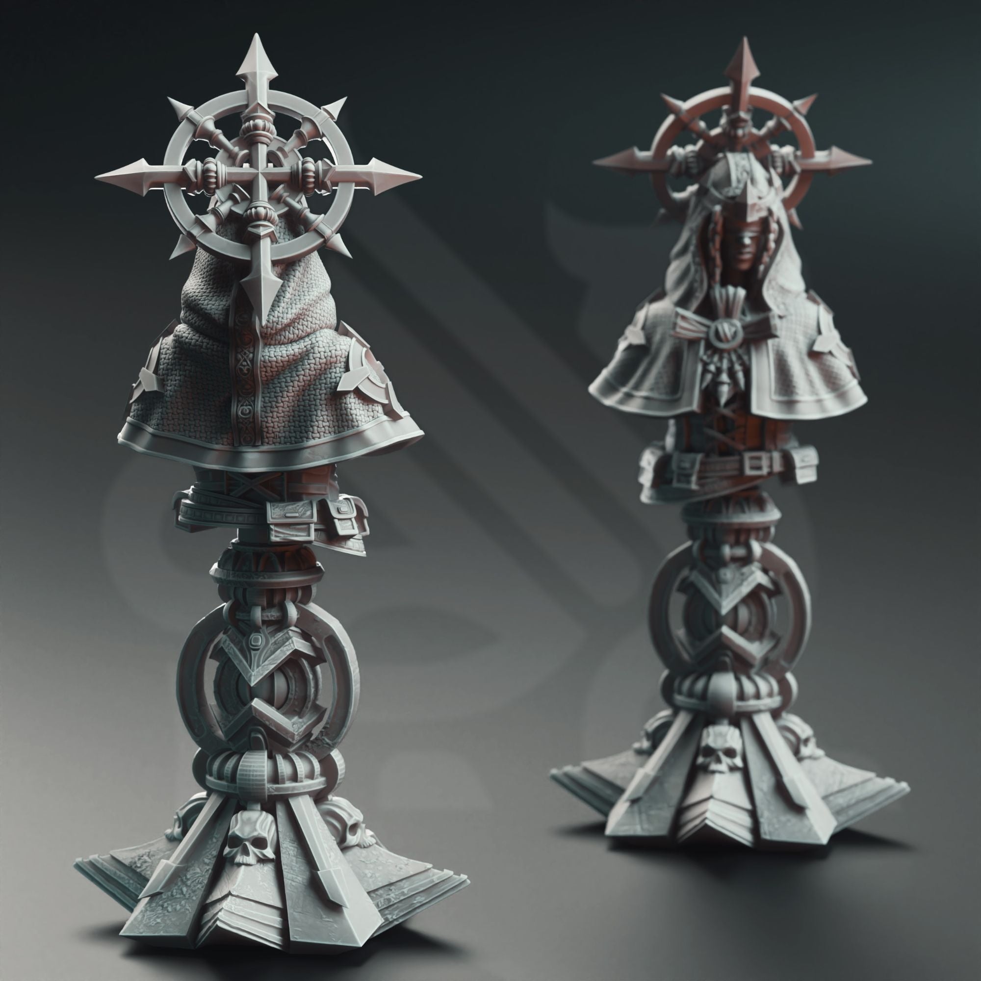 Amelie Saffron, Maiden Cleric BUST - 3d Printed Miniature by DM Stash