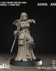 a statue of a woman with a sword