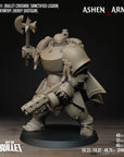 a statue of a warhammer holding a hammer