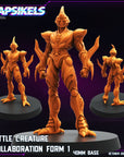 Battle Creature Collaboration Form - 3d Printed Miniature Sculpted by Papsikels Miniatures