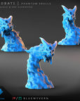 Phantom Skull - Yarobati Undead - 3d Printed Miniature Sculpted by Blue Wyvern