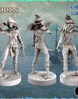 Robin - Pirate Girls - 3d Printed Miniature by Ravi (RKS3D)