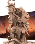 Kobold Druid - Kobold DND - 3d Printed Miniature sculpted by Bite the Bullet