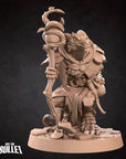Kobold Druid - Kobold DND - 3d Printed Miniature sculpted by Bite the Bullet