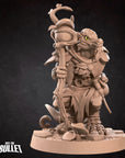 Kobold Druid - Kobold DND - 3d Printed Miniature sculpted by Bite the Bullet