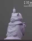 The Chaplain - Curious Critters of Whimsy Isle - 3d Printed Miniature Sculpted by Velrock Art Miniatures