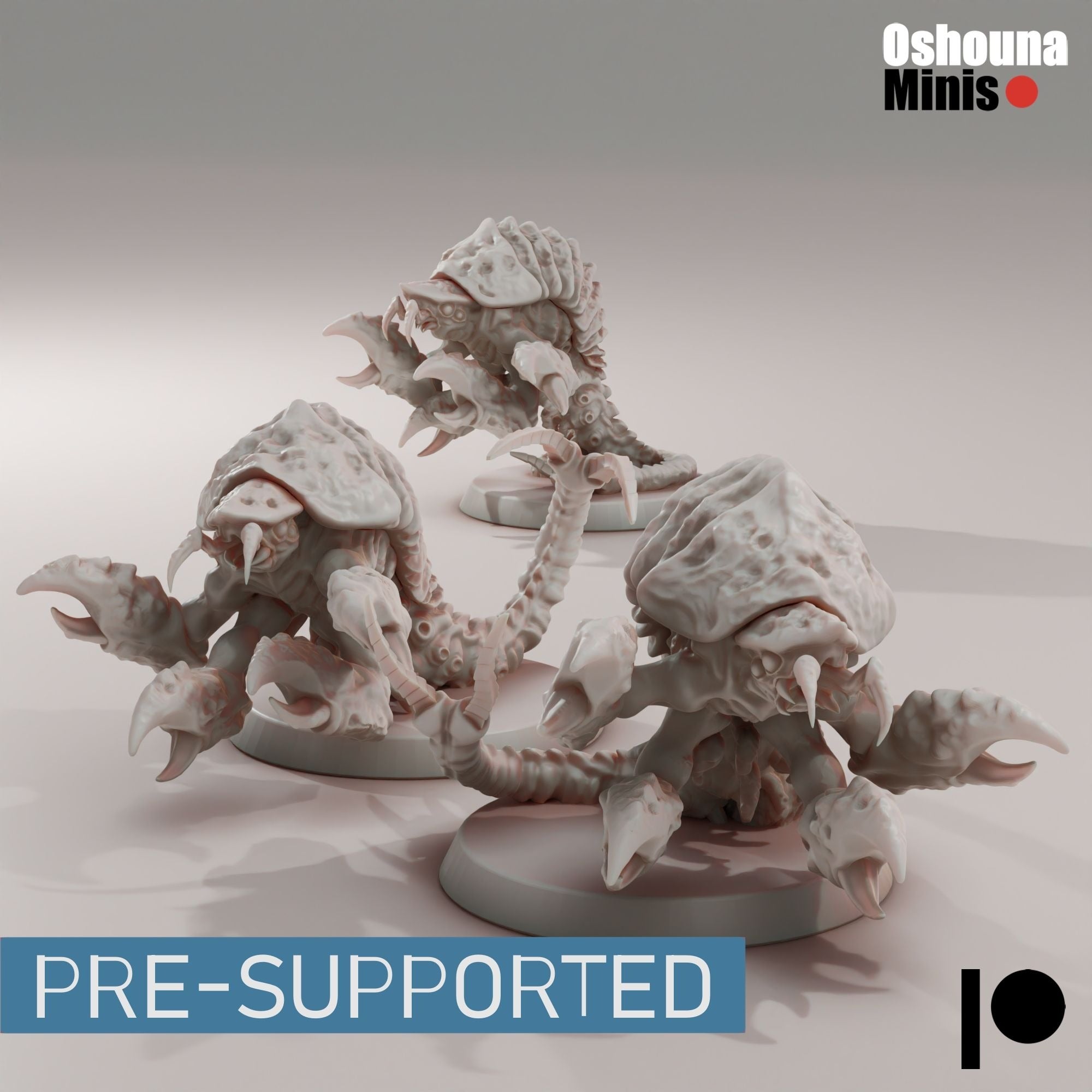 Alien Shrimp - Deep Hive - 3d Printed Miniature by OshounaMinis