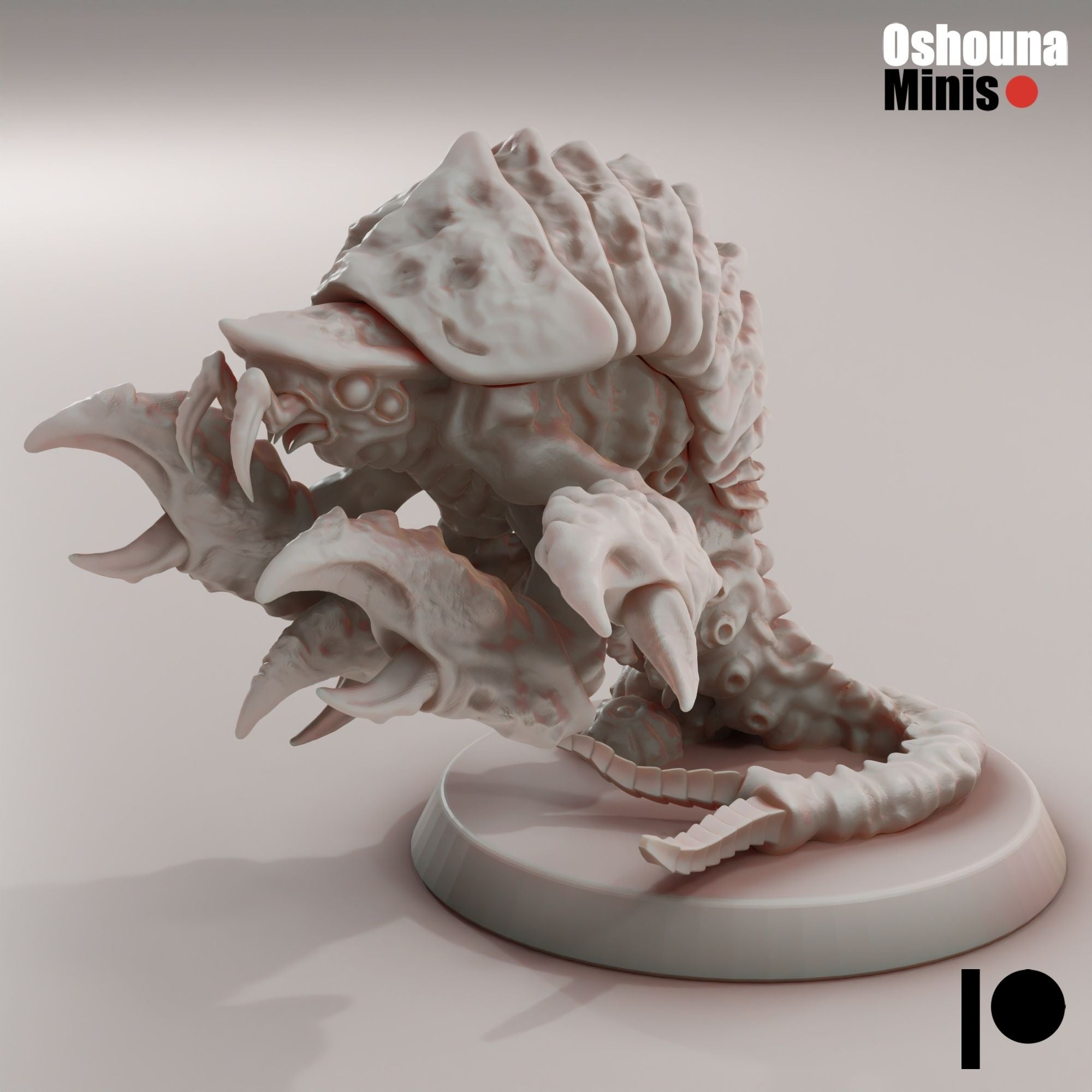 Alien Shrimp - Deep Hive - 3d Printed Miniature by OshounaMinis