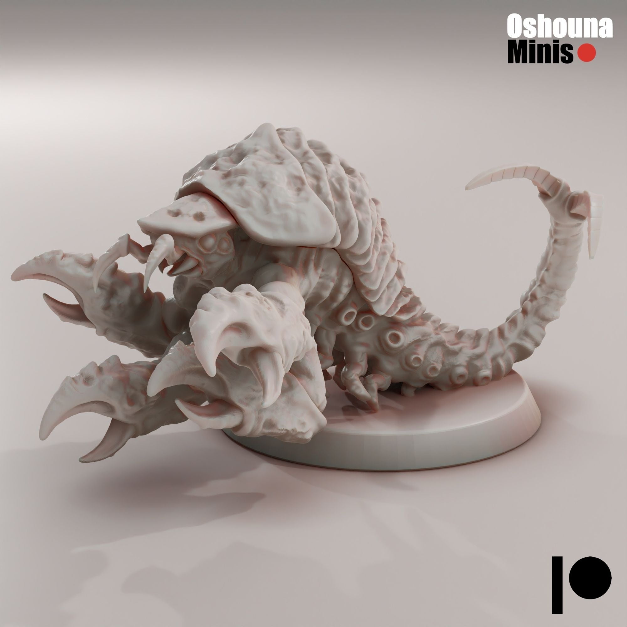 Alien Shrimp - Deep Hive - 3d Printed Miniature by OshounaMinis