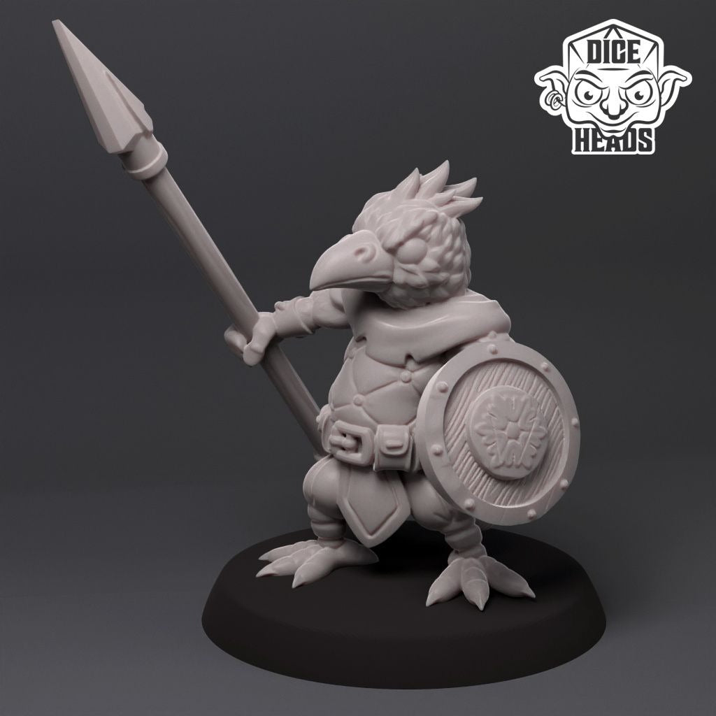 Bird Infantry - 3d Printed Miniature by DiceHeads
