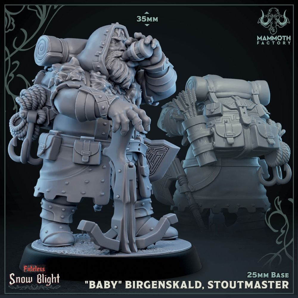The Seven Stoutmasters - Snow Blight - 3d Printed Miniature Sculpted by Mammoth Factory