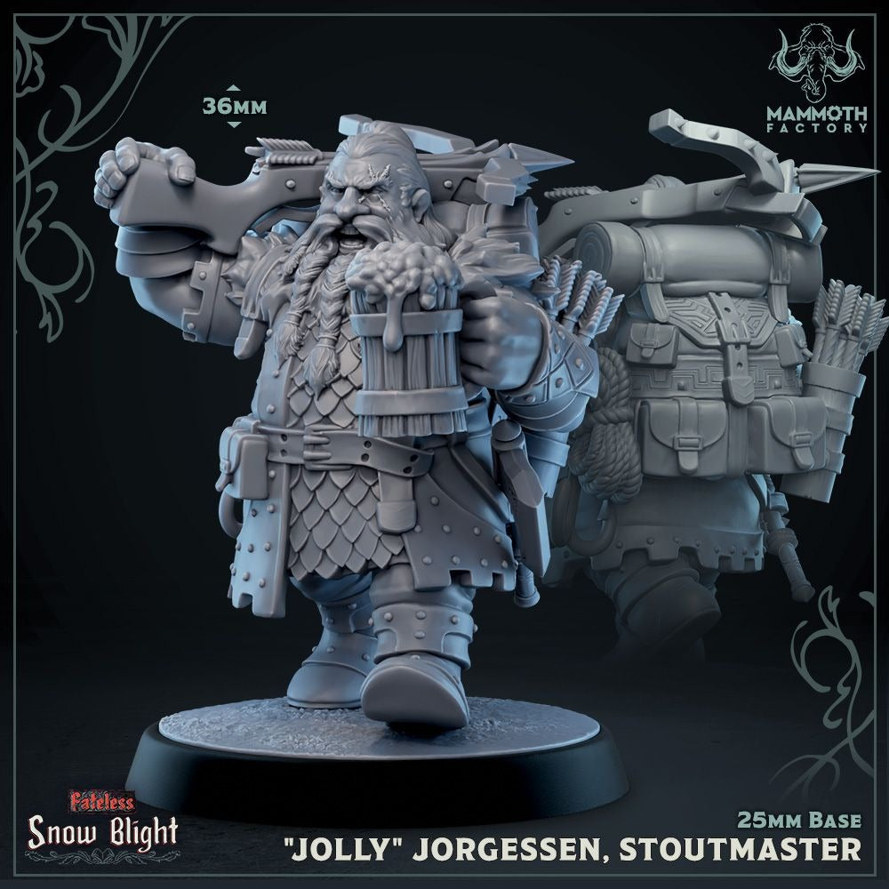 The Seven Stoutmasters - Snow Blight - 3d Printed Miniature Sculpted by Mammoth Factory