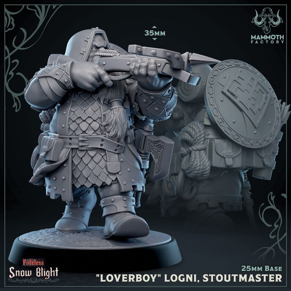 The Seven Stoutmasters - Snow Blight - 3d Printed Miniature Sculpted by Mammoth Factory