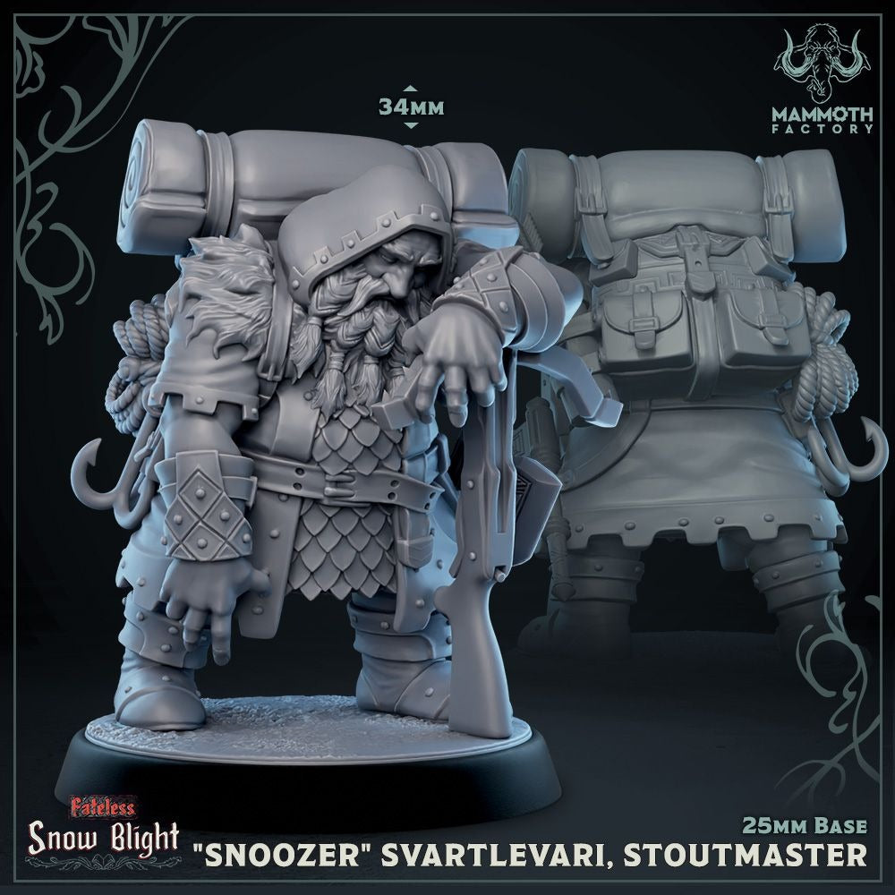 The Seven Stoutmasters - Snow Blight - 3d Printed Miniature Sculpted by Mammoth Factory