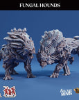 Fungal Hounds - 3d Printed Miniature by Arcane Minis