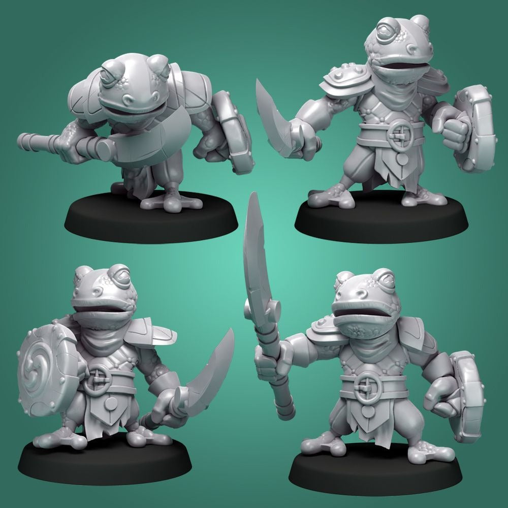 Frog Infantry - 3d Printed Miniature by DiceHeads