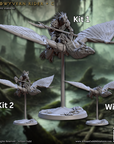 a set of three kits for a warhammerer