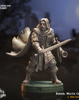 Derren, Human Militia Captain - 3d Printed Miniature by Crippled God Foundry