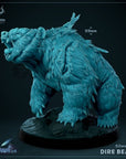 Dire Bear - 3d Printed Miniature by Mammoth Factory