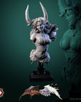 Darkheart Dame Bust - Better the Devil You Know - 3d Printed Miniature Sculpted by White Werewolf Tavern
