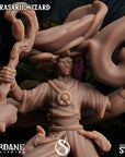 Florasarii (Flowerfolk) Wizard - 3d Printed Miniature Sculpted by Sordane Publishing