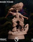 Florasarii (Flowerfolk) Wizard - 3d Printed Miniature Sculpted by Sordane Publishing