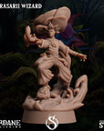 Florasarii (Flowerfolk) Wizard - 3d Printed Miniature Sculpted by Sordane Publishing
