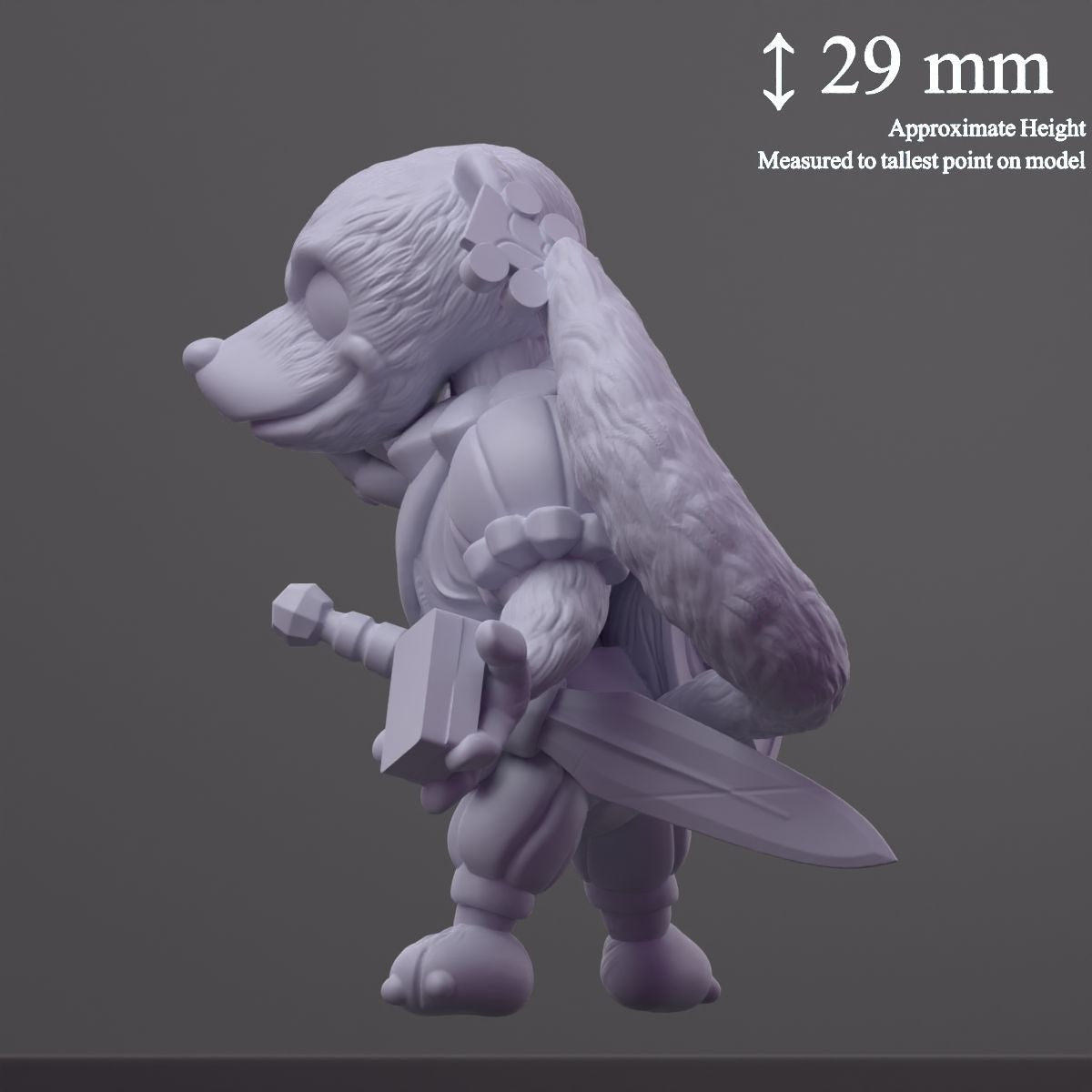 Arlo Hollowstep, Ferret Charlatan - 3d Printed Miniature by DiceHeads