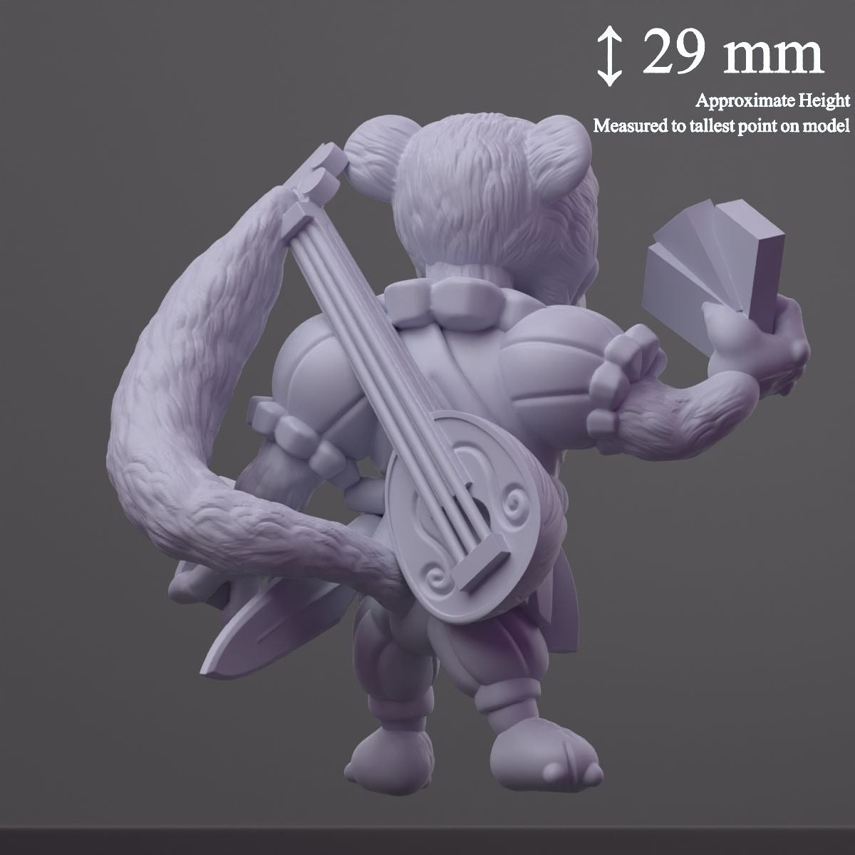Arlo Hollowstep, Ferret Charlatan - 3d Printed Miniature by DiceHeads