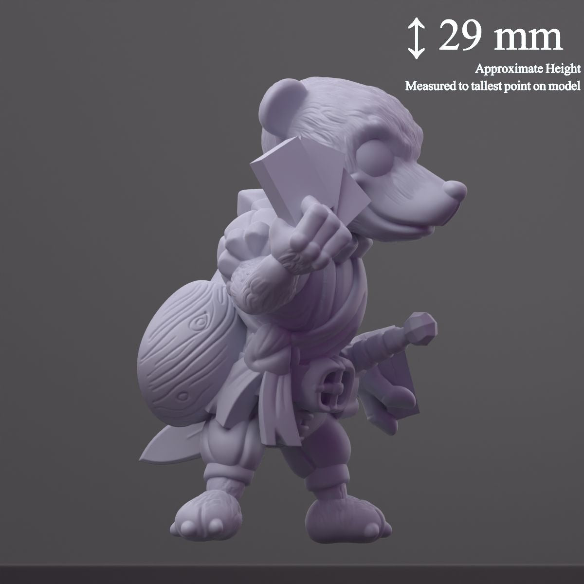 Arlo Hollowstep, Ferret Charlatan - 3d Printed Miniature by DiceHeads