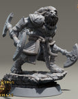 King Broadside - Kings of Karmaaz (Lionfolk) - 3d Printed Miniature sculpted by Daybreak Miniatures