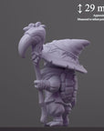 The Herbalist - Curious Critters of Whimsy Isle - 3d Printed Miniature Sculpted by Velrock Art Miniatures