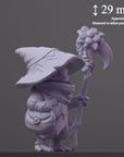 The Herbalist - Curious Critters of Whimsy Isle - 3d Printed Miniature Sculpted by Velrock Art Miniatures
