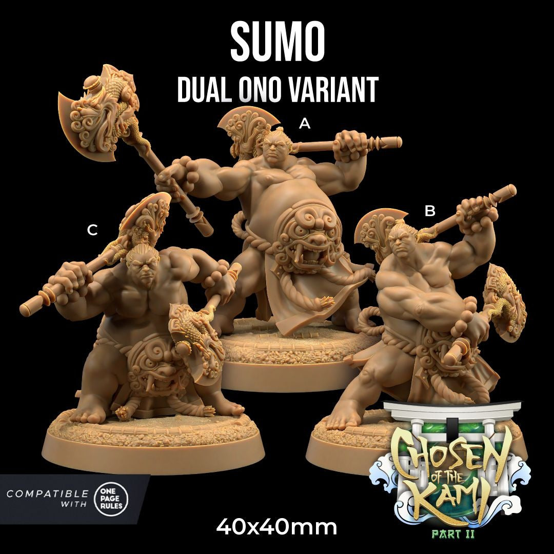 Sumo - Chosen of the Kami - 3d Printed Miniature by Dragon Trappers Lodge