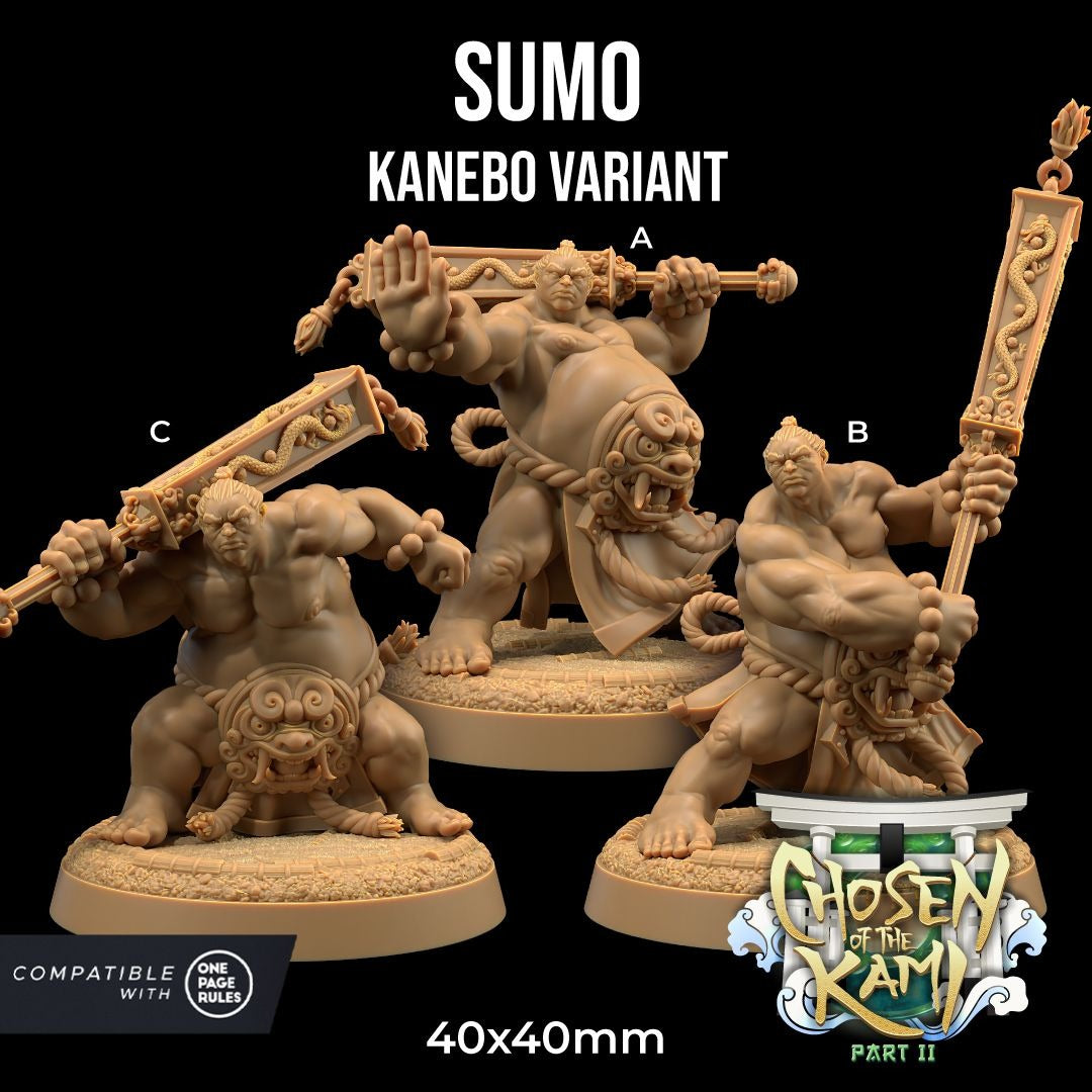 Sumo - Chosen of the Kami - 3d Printed Miniature by Dragon Trappers Lodge