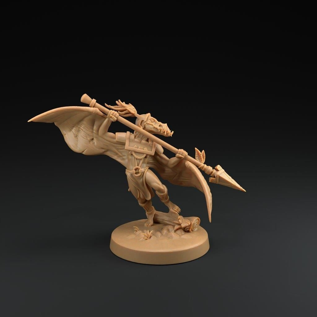 Ptero Saurians - 3d Printed Miniature by Dragon Trappers Lodge