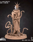 Gwen, the Dark Sun - 3d Printed Miniature sculpted by Bite the Bullet