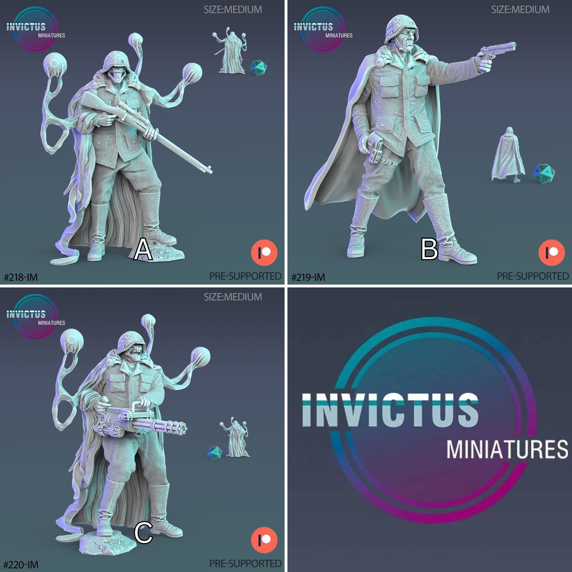 Plagued Officer - 3d Printed by Invictus Miniatures