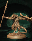 a statue of a knight holding a sword