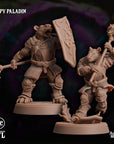 Cappy (Capybara Folk) Paladin - 3d Printed Miniature by Arcane Minis
