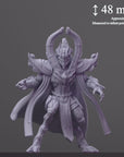 Sapient Humanoid, High-Ranked Templar 1 - 3d Printed Miniature Sculpted by Papsikels Miniatures