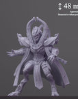 Sapient Humanoid, High-Ranked Templar 1 - 3d Printed Miniature Sculpted by Papsikels Miniatures
