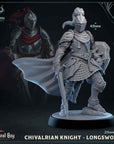 Chivalrian Knight - 3d Printed Miniature Sculpted by Mammoth Factory