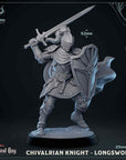Chivalrian Knight - 3d Printed Miniature Sculpted by Mammoth Factory