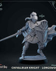Chivalrian Knight - 3d Printed Miniature Sculpted by Mammoth Factory