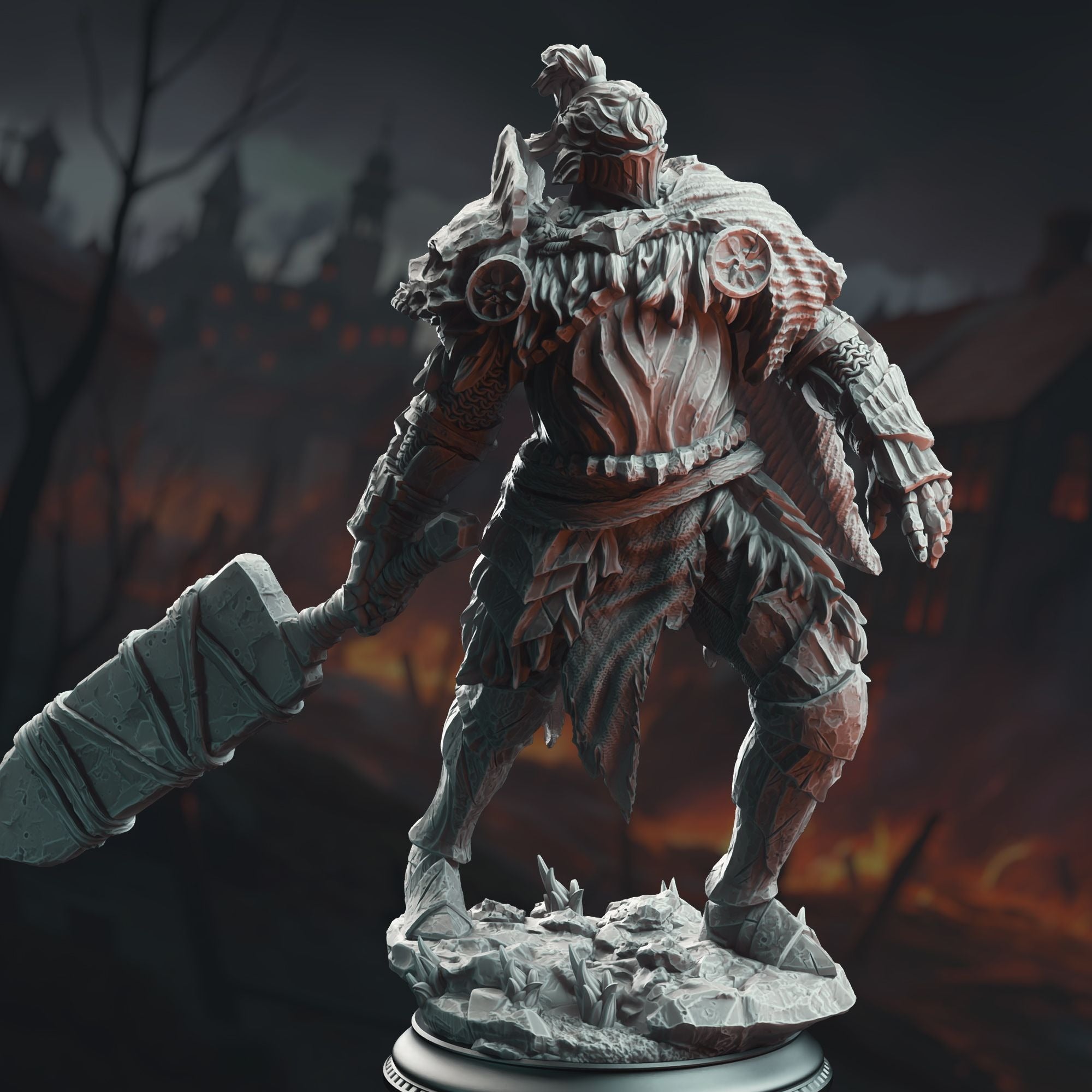 Buderim Shakes-The-Ground, Colossal Executioner - 3d Printed Miniature Sculpted by DM Stash