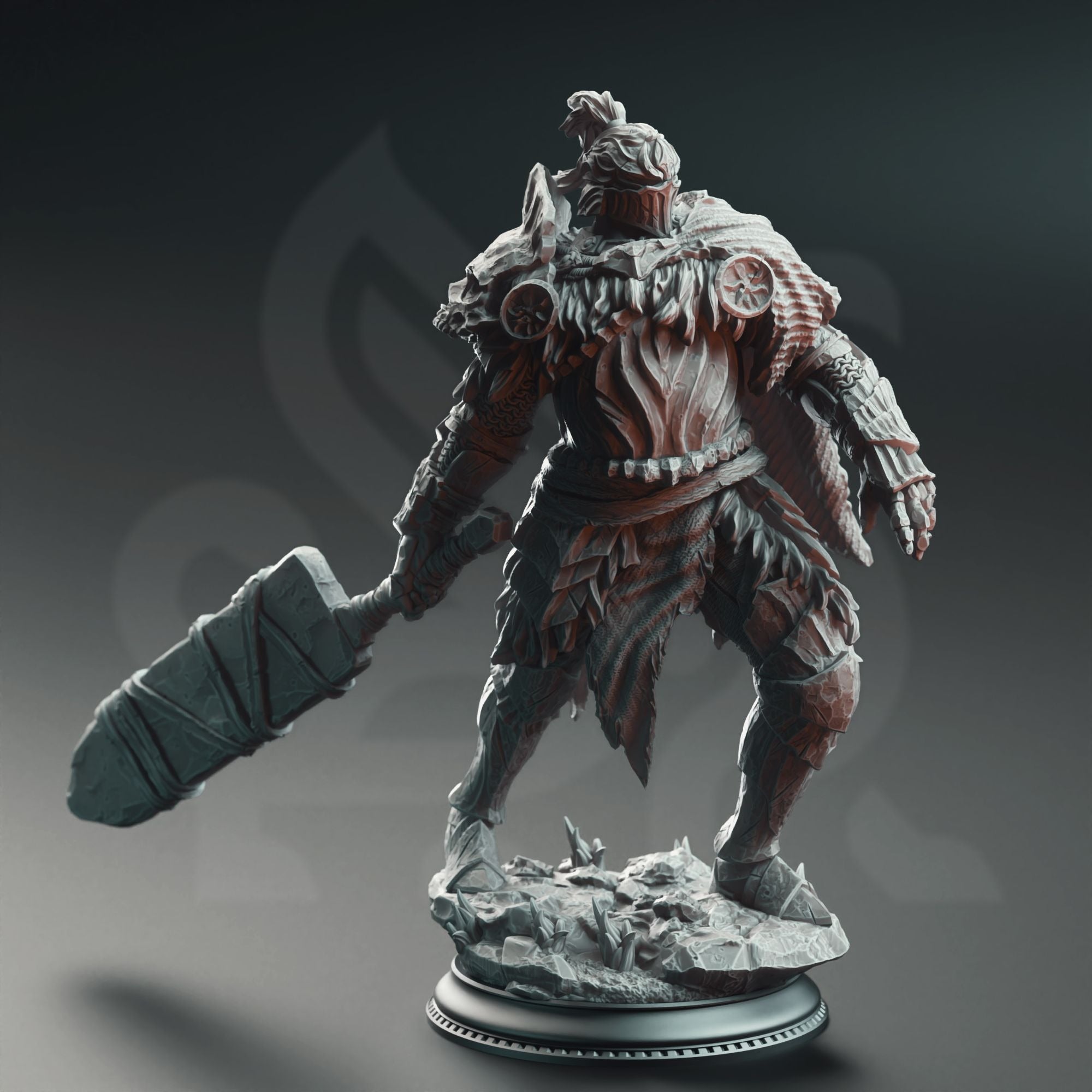 Buderim Shakes-The-Ground, Colossal Executioner - 3d Printed Miniature Sculpted by DM Stash