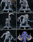 a series of photos showing different poses of a demon