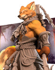 Foxfolk Monk - 3d Printed Miniature sculpted by Bite the Bullet